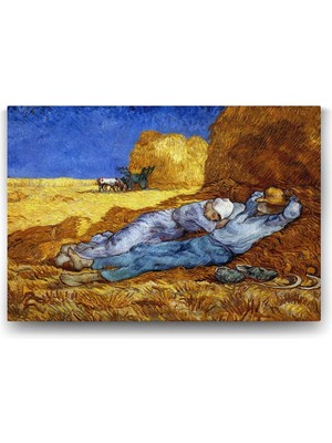 Vincent Van Gogh - La Siesta Tablosu - 125X80CM
