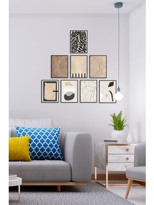 Çerçevesiz Mdf Baskı Çerçeve Görünümlü 8 Parça Mdf Tablo Seti Nude Set ÖZC-MDF8D