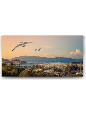 Panorama Bodrum Kalesi Tablosu - 100X50CM