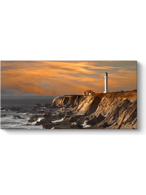 Deniz Feneri Manzarası Tablosu 60 x 30
