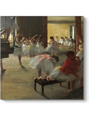 Edgar Degas - The Dance Class Tablosu 80 x 80