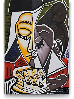 Pablo Picasso - Tete Dune Femme Tablosu - 50X75CM