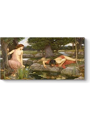 John William Waterhouse - Echo And Narciss Tablosu 80 x 40