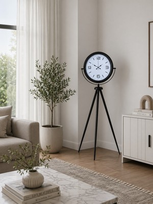 KSB Store Black Balance Tripod Ayaklı Saat