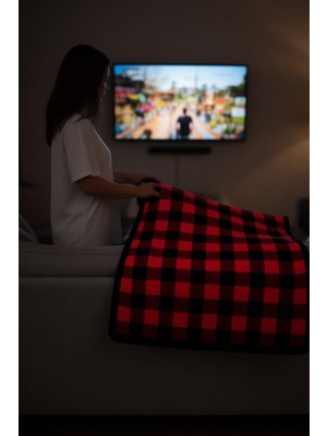 Tv Battaniyesi (Kırmızı)