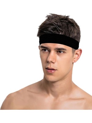 Spor Saç Bandı Sporcu Erkek Kafa Bandı Headband Tenis Gym Ter Bantı Fitness Saç Bantları Yoga