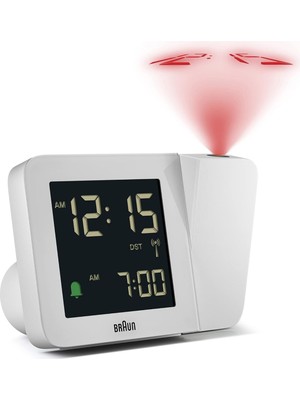 Braun Dijital Kablosuz Projeksiyonlu Çalar Saat, Orta Avrupa Saat Dilimi Için (Dcf) Negatif LCD Ek
