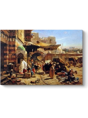 Tel Aviv-Yafa At Pazarı Tablosu 90 x 60