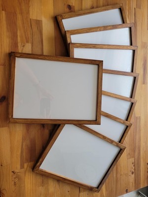 Ahşap Resim Çercevesi, Masif Çerçeve,doğal Ahsap Rengi ile Fotograf, Resim Kolajları, Duvar Ga