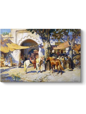 Frederick Arthur Bridgman - Çarşı Tablosu 90 x 60