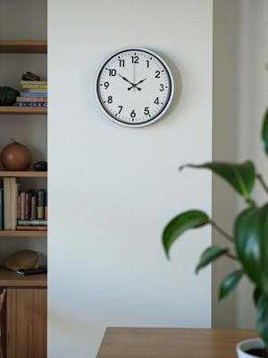 KSB Store 36 cm Beyaz Dekoratif Duvar Saati