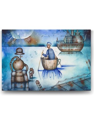 Yolculuk Tablosu 119 x 80-4 Parçalı