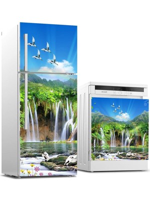 Buzdolabı ve Bulaşık Makinası Beyaz Eşya Sticker Kaplama 3D Doğal Görünüm