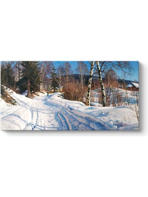 Mork Monsted - Sunlit Landscape Tablosu 120 x 60