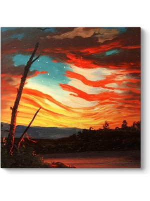 Edwin Church - Our Banner In The Sky Tablosu 50 x 50