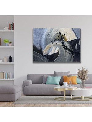 Gaagart Tekli Yatay Kanvas Tablo Uv Baskı Modern Soft Fırça Darbeleri 70 x 50 GARTNM8625