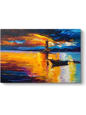 Deniz Feneri Yağlıboya Tablo 125 x 80