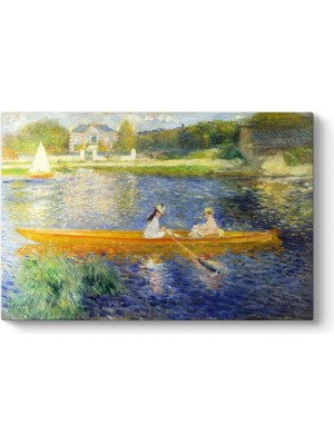 Auguste Renoir - Kayık Tablosu 75 x 50