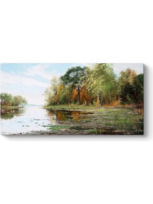 Arrvid Mauritz Lindström - Sonbahar Renkleri Tablosu 160 x 80