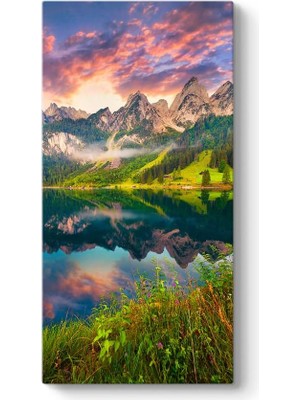 Dağ ve Göl Manzarası 40 x 80