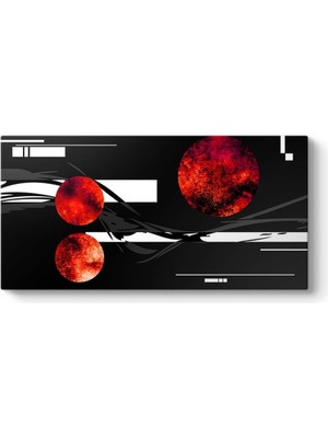 Kırmızı Daireler Tablo 60 x 30