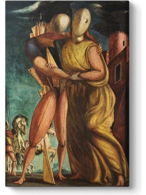 Giorgio De Chirico - Hector ve Andromache Tablosu 60 x 90