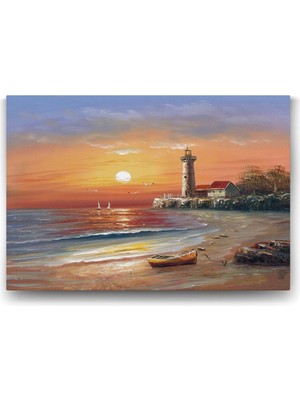 Deniz Feneri Tablosu - 100X70CM