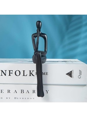 Sume Iskandinav Tarz Dekoratif 1 Adet Tekli Soyut Düşünen Heykel Biblo Ev Dekorasyon Raf Dekoru