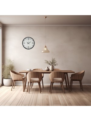 KSB Store 36 cm Gri Şıklık Duvar Saati