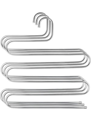 5 Katlı Metal Pantolon ve Eşarp Askısı - 3 Adet