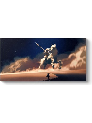 Savaşçı Tablosu 126 x 70-3 Parçalı