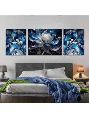 Çiçekleri Kanvas Tablo 30 x 30