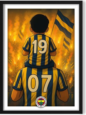 KARTPOST3R Fenerbahçe 1907 Tablo Poster No: 0051 (Çerçevesiz)