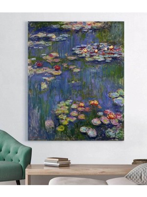 Stellastore Claude Monet - Water Lilies Kanvas Tablosu,30 x 40