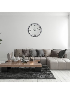 KSB Store Beyaz Şık 52 x 52 cm Modern Duvar Saati