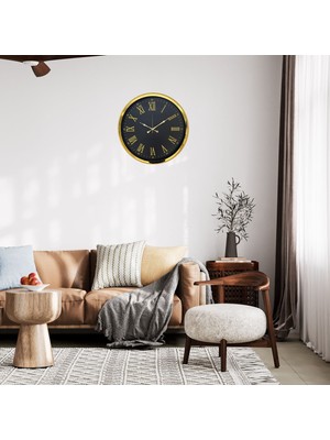 KSB Store Gold Roma Victoria 52 x 52 cm Duvar Saati
