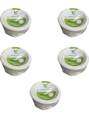 Roll-Up Nature Ekolojik Karton Kağıt Tek Kullanımlık Çorba Kasesi - 400 cc - 50 Adetlik 5 Paket