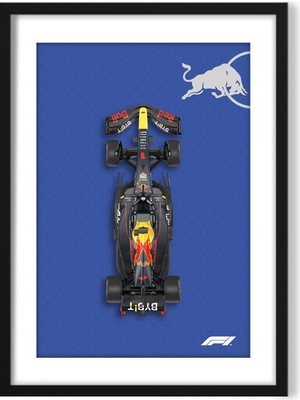KARTPOST3R Formula F1 Red Bull Team Tablo Poster NO:0053 (Çerçevesiz)