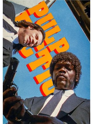 512 Store Pulp Fiction Vintage Film Tasarım Afiş Duvar Dekor Çerçevesiz Poster Ev Dekor Estetik