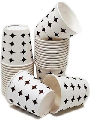 Mçb Group 7 Oz Karton Bardak, 100 Adet, Beyaz, Kullan At Piknik Bardağı