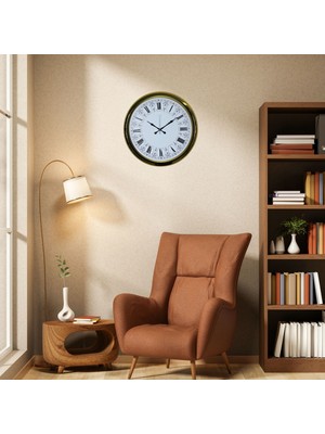 KSB Store Golden Aurelia 52 x 52 cm Duvar Saati