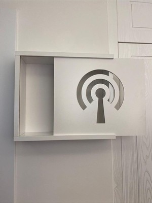 Rmd Shop Wifi Modem Saklama Kutusu 35 x 40 cm Beyaz