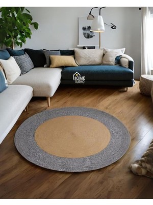 Home Turko Jüt Paspas, Kilim, Halı, Kapı Önü Paspas, Yuvarlak Paspas, Mutfak Paspası, Banyo Pa