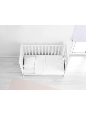 Mer-Tim 70X140 Lastikli Ranforce Bebek Çarşaf Takımı - Beyaz