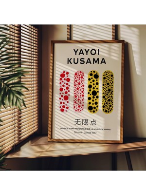 Yayoi Kusama Çerçevesiz Poster, Modern Dekoratif Çerçevesiz Poster, Tablo, Yayoikusama-13, 40 x