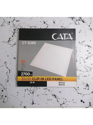 Cata Sekizgen LED CT-5286 25 Watt 30X30 Klipin LED Panel Beyaz Işık