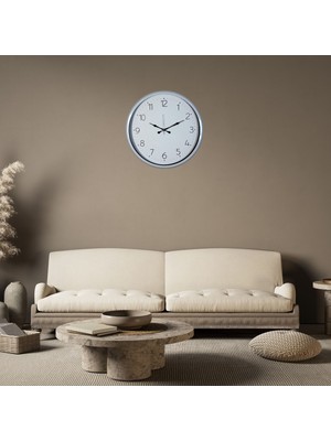 KSB Store Beyaz Dekoratif Sade 52 x 52 cm Duvar Saati