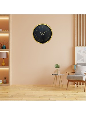 KSB Store Gold Dekortaif 52 x 52 cm Duvar Saati