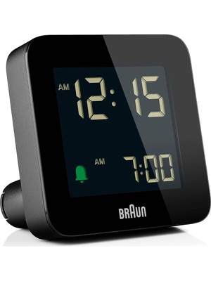 Braun Dijital Çalar Saat Erteleme Fonksiyonu, Negatif LCD Ekran, Hızlı Ayar Fonksiyonu, Siyah Cre