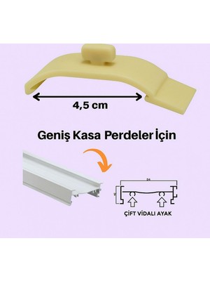 Zebra Perde Montaj Aparatı Takmatik - Portray (10 Adet)